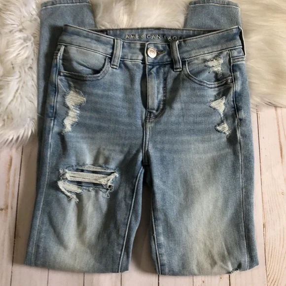 American Eagle The Dream Jean hi- rise Jegging size 0 EUC - Picture 3 of 14